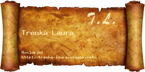 Trenka Laura névjegykártya